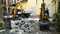 Lavori con escavatore